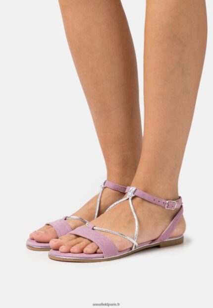 femmes sandales lilas 006BT1384 Anna Field