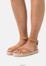 femmes sandales plateforme cuir cognac 006BT1560 Anna Field