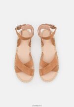 femmes sandales plateforme cuir cognac 006BT1560 Anna Field - Image 6