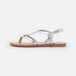 femmes sandales t-bar argent 006BT1507 Anna Field