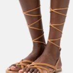 femmes sandales t-bar cognac 006BT1501 Anna Field
