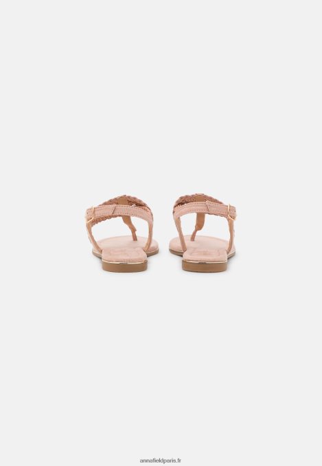 femmes sandales t-bar couleur or rose 006BT1520 Anna Field - Image 4