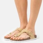 femmes sandales t-bar kaki 006BT1543 Anna Field