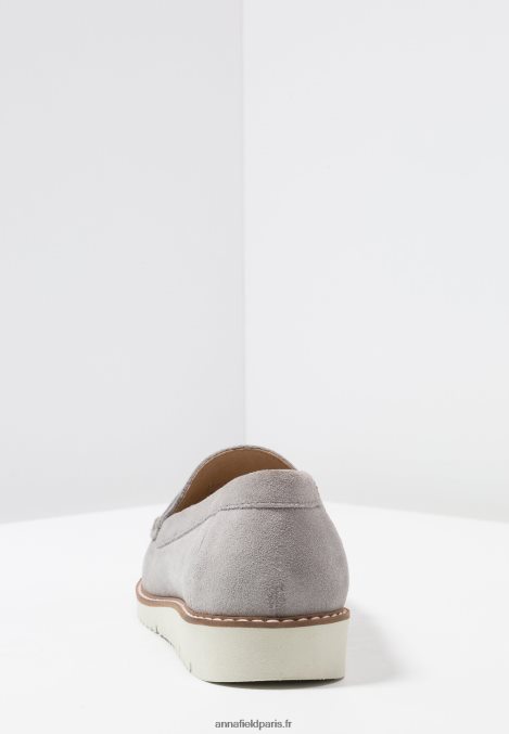 femmes sans lacets confort en cuir gris 006BT1784 Anna Field - Image 6