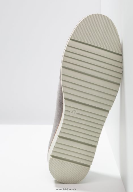 femmes sans lacets confort en cuir gris 006BT1784 Anna Field - Image 7