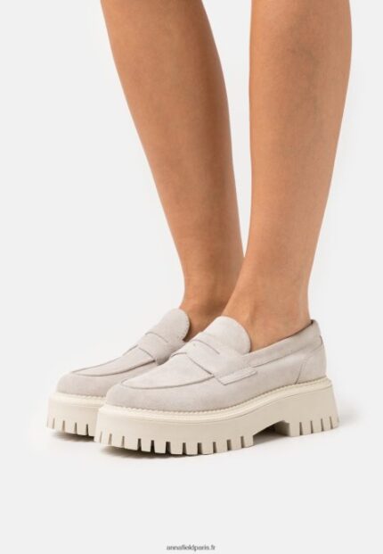 femmes sans lacets en cuir beige 006BT1808 Anna Field