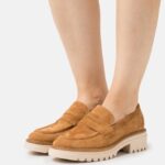 femmes sans lacets en cuir cognac 006BT1822 Anna Field