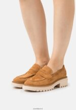 femmes sans lacets en cuir cognac 006BT1822 Anna Field