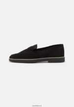 femmes slip on en cuir noir 006BT1794 Anna Field