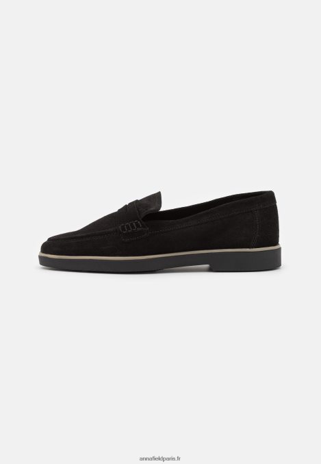 femmes_slip_on_en_cuir_noir_006bt1794_anna_field.jpg femmes slip on en cuir noir 006BT1794 Anna Field - Image 1