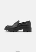 femmes slip on en cuir noir 006BT1817 Anna Field - Image 2