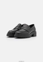 femmes slip on en cuir noir 006BT1817 Anna Field - Image 3