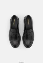 femmes slip on en cuir noir 006BT1817 Anna Field - Image 6