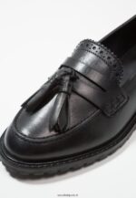 femmes slip on en cuir noir 006BT1829 Anna Field - Image 3