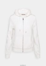 femmes sweat zippé blanc cassé 006BT767 Anna Field
