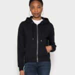 femmes sweat zippé noir 006BT768 Anna Field