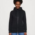 femmes sweat zippé noir 006BT770 Anna Field