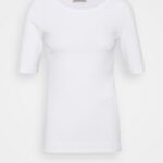 femmes t-shirt basique blanc 006BT376 Anna Field
