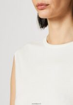 femmes t-shirt basique blanc cassé 006BT343 Anna Field - Image 6