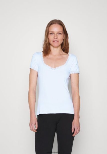 femmes t-shirt basique bleu clair 006BT338 Anna Field