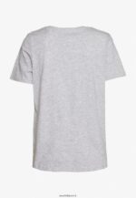femmes t-shirt basique chiné gris clair/bleu 006BT334 Anna Field - Image 4