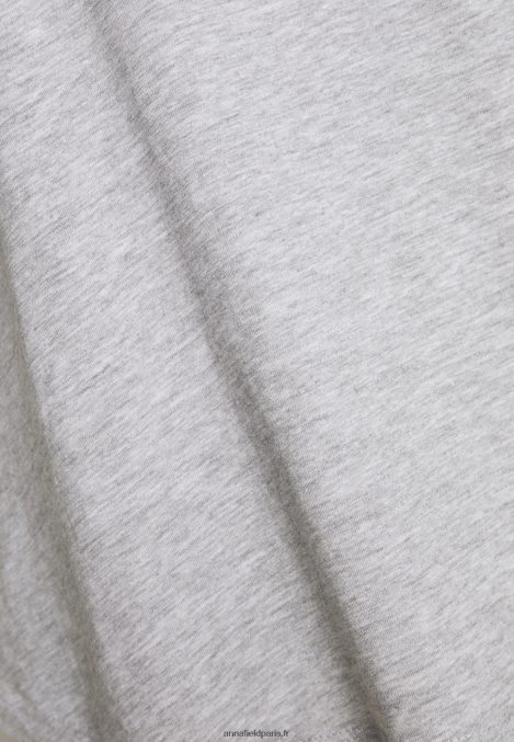 femmes t-shirt basique chiné gris clair/bleu 006BT334 Anna Field - Image 5