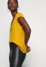 femmes t-shirt basique jaune doré 006BT279 Anna Field - Image 4