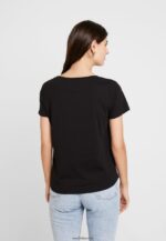 femmes t-shirt basique noir 006BT287 Anna Field - Image 3