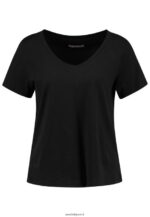 femmes t-shirt basique noir 006BT287 Anna Field - Image 4