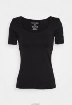 femmes t-shirt basique noir 006BT374 Anna Field - Image 8