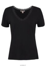 femmes t-shirt basique noir 006BT377 Anna Field - Image 4