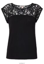 femmes t-shirt basique noir 006BT379 Anna Field - Image 4