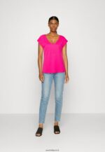 femmes t-shirt basique rose 006BT378 Anna Field - Image 2