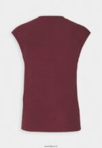 femmes t-shirt basique rouge foncé 006BT310 Anna Field - Image 2