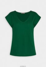 femmes t-shirt basique vert foncé 006BT326 Anna Field - Image 4