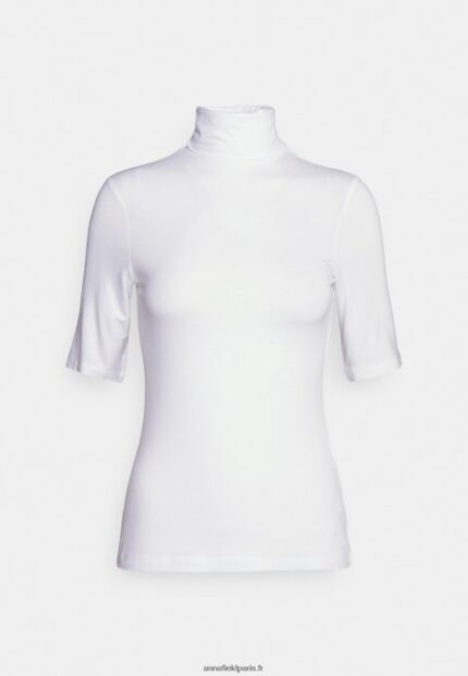 femmes t-shirt imprimé blanc 006BT272 Anna Field
