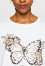 femmes t-shirt imprimé blanc 006BT333 Anna Field - Image 6