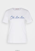 femmes t-shirt imprimé blanc 006BT347 Anna Field - Image 5