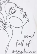 femmes t-shirt imprimé blanc 006BT364 Anna Field - Image 3