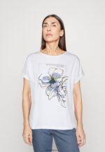 femmes t-shirt imprimé blanc 006BT367 Anna Field
