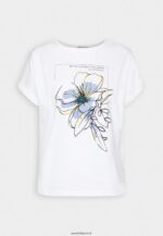 femmes t-shirt imprimé blanc 006BT367 Anna Field - Image 4