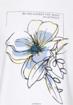 femmes t-shirt imprimé blanc 006BT367 Anna Field - Image 5