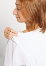femmes t-shirt imprimé blanc 006BT371 Anna Field - Image 10