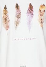 femmes t-shirt imprimé blanc 006BT372 Anna Field - Image 3