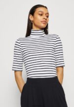femmes t-shirt imprimé blanc/bleu foncé 006BT305 Anna Field - Image 4