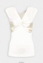 femmes t-shirt imprimé blanc cassé 006BT311 Anna Field - Image 4