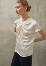 femmes t-shirt imprimé blanc cassé 006BT346 Anna Field