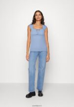 femmes t-shirt imprimé bleu clair 006BT278 Anna Field - Image 2