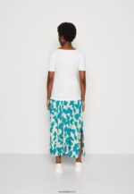 femmes t-shirt imprimé bleu clair/blanc 006BT292 Anna Field - Image 3