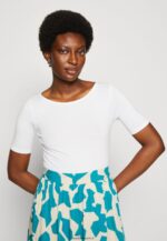 femmes t-shirt imprimé bleu clair/blanc 006BT292 Anna Field - Image 7